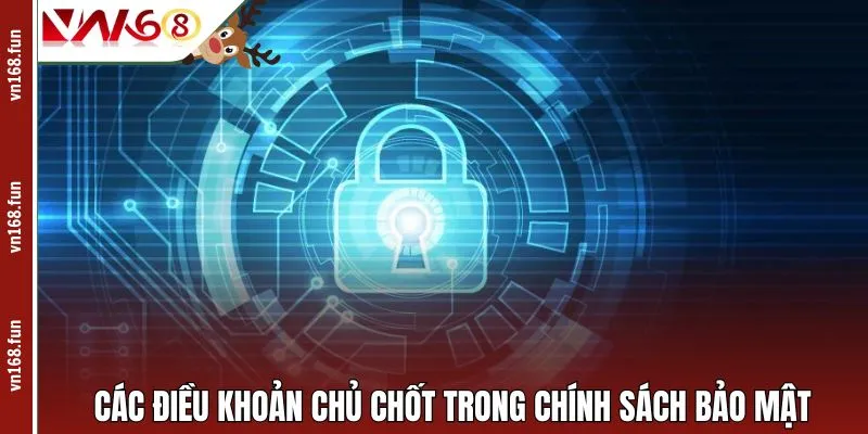 Các điều khoản chủ chốt trong chính sách bảo mật